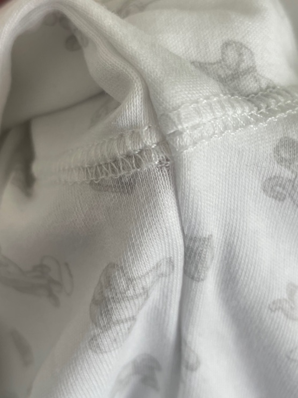 Ralph Lauren Two-Piece Footed Pajama Set with Gray Animal Print 3M (VGUC) - Picture 6 of 6